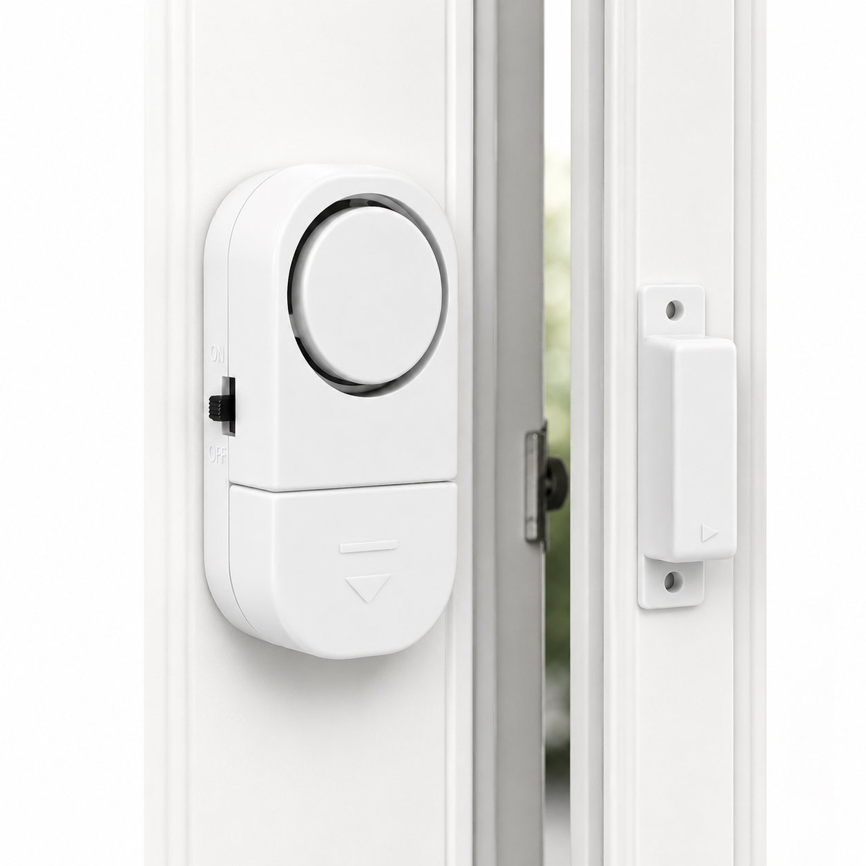 Alarma magnética instalada en ventana