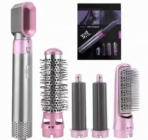 Cepillo 5 en 1 - estilo rizos con modelo
